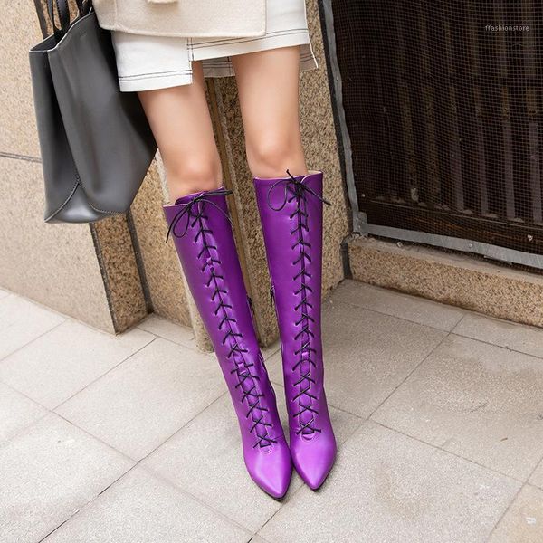 boots fashion novelty women knee high cross-tied thin heels autumn winter pointed toe solid pu ladies shoes1, Black
boots fashion novelty women knee high cross-tied thin heels autumn winter pointed toe solid pu ladies shoes1, Black