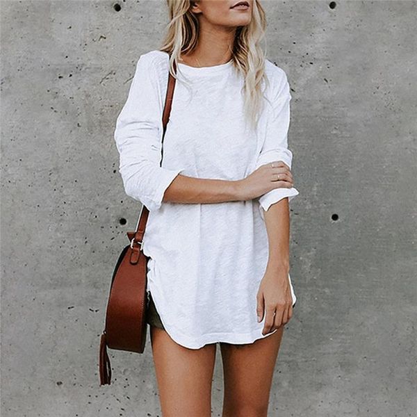 women's white o-neck causal long sleeve blouse spring loose shirt female solid sweatshirt female pullover
women's white o-neck causal long sleeve blouse spring loose shirt female solid sweatshirt female pullover