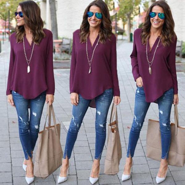 office lady fashion loose chiffon blouse women shirts long-sleeved v-neck solid blouses womens blusas mujer de moda1, White
office lady fashion loose chiffon blouse women shirts long-sleeved v-neck solid blouses womens blusas mujer de moda1, White