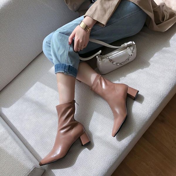 boots plus size 42 winter shoes women's ankle genuine leather pointed toe office lady keep warm stretch femme, Black
boots plus size 42 winter shoes women's ankle genuine leather pointed toe office lady keep warm stretch femme, Black