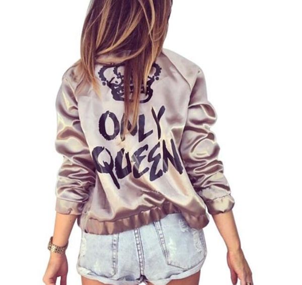 new women's coat autumn women sequin coat green bomber jacket long sleeve zipper streetwear jacket preppy loose casual basic coat, Black;brown
new women's coat autumn women sequin coat green bomber jacket long sleeve zipper streetwear jacket preppy loose casual basic coat, Black;brown