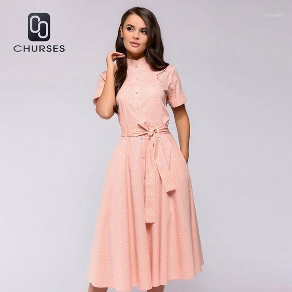 women dot print a line belt midi dress short sleeve stand collar chic party dresses 2020 new fashion summer shirt dress vestidos1, Black;gray
women dot print a line belt midi dress short sleeve stand collar chic party dresses 2020 new fashion summer shirt dress vestidos1, Black;gray