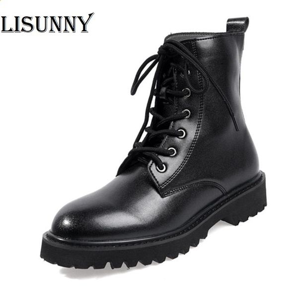 boots women british wind autumn combat flat bottom with thick ladies' booties, Black
boots women british wind autumn combat flat bottom with thick ladies' booties, Black