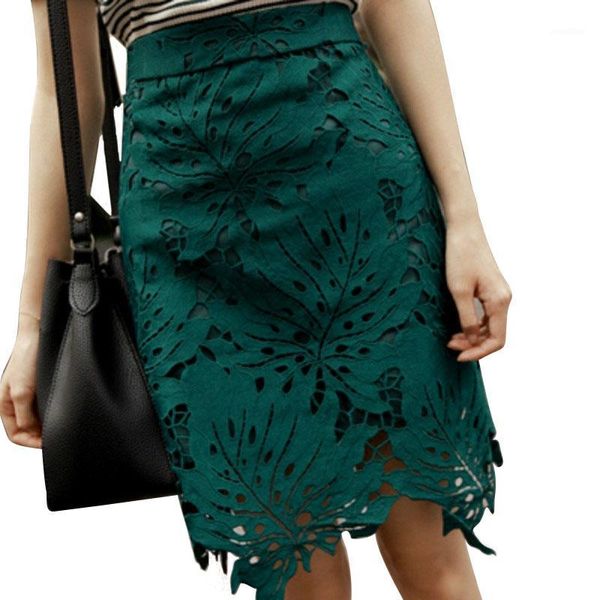 2018 womens summer new leaves embroidery lace skirt pencil skirts office ladies high waist knee length vintage midi skirt s62691, Black 
2018 womens summer new leaves embroidery lace skirt pencil skirts office ladies high waist knee length vintage midi skirt s62691, Black