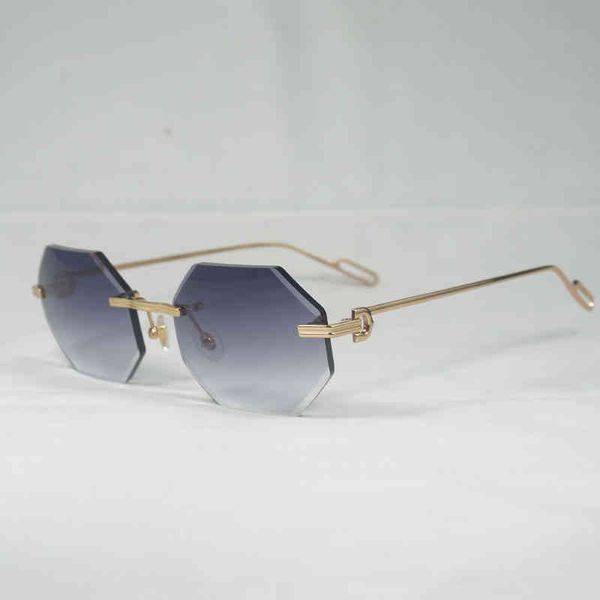 2022 factory wholesale vintage rimless diamond cutting sunglasses men oculos new lens shape shadow metal frame clear reading glasses gafas w, White;black
2022 factory wholesale vintage rimless diamond cutting sunglasses men oculos new lens shape shadow metal frame clear reading glasses gafas w, White;black