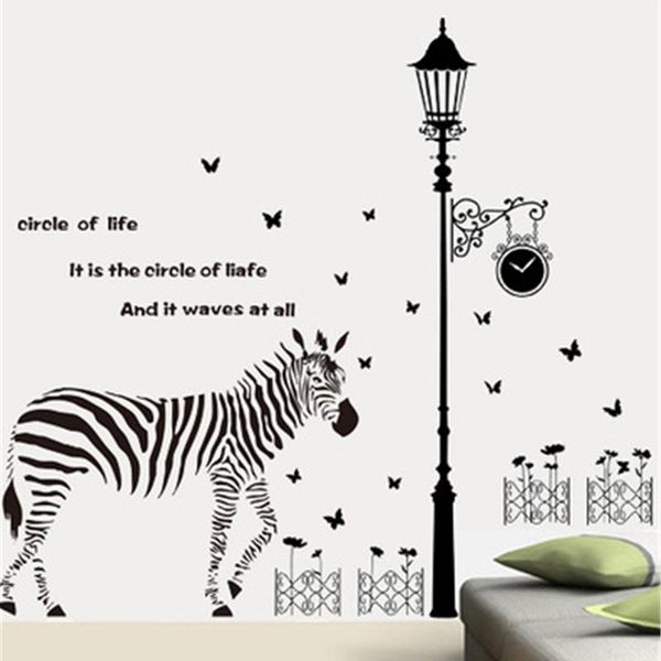 creative animal wall stickers zebra street light home decor art posters living room bedroom diy waterproof furniture wallpaper
creative animal wall stickers zebra street light home decor art posters living room bedroom diy waterproof furniture wallpaper