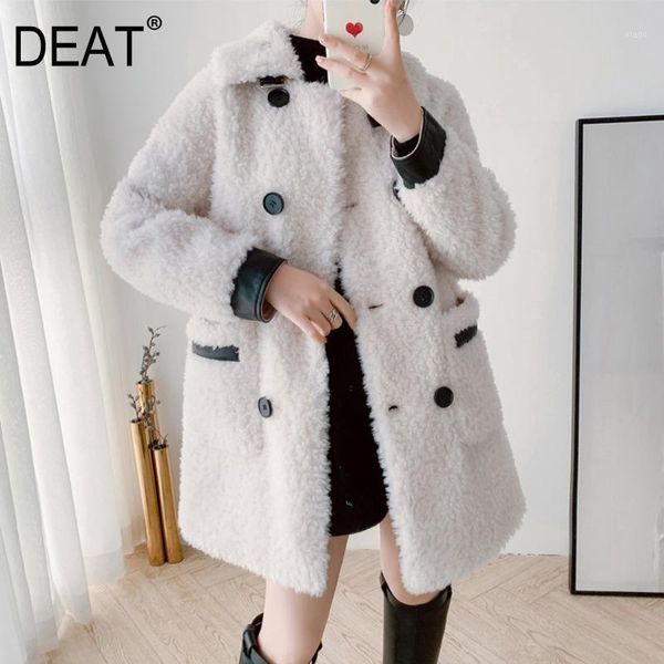deat 2020 new autumn winter fashion women fur lambswool coat women lapel slim pu leather full sleeve double-faced fur ht1441, Black
deat 2020 new autumn winter fashion women fur lambswool coat women lapel slim pu leather full sleeve double-faced fur ht1441, Black