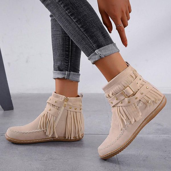 осень женщины ботильоны ретро обувь женская tassle повседневный rivet flats осень zipper boots vintage sewing женщина плюс размер новый, Black
осень женщины ботильоны ретро обувь женская tassle повседневный rivet flats осень zipper boots vintage sewing женщина плюс размер новый, Black