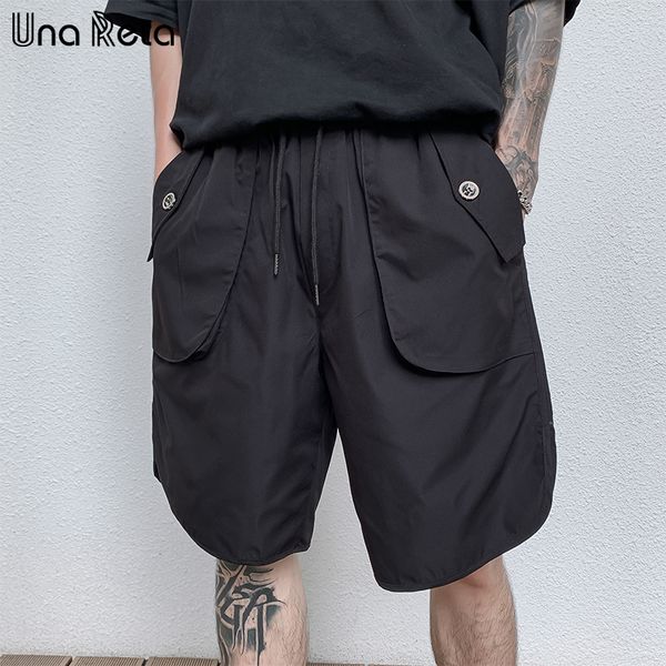 una reta m-3xl men short summer streetwear elastic waist knee length pockets sweatpants hip hop solid loose shorts for men 1027, White;black
una reta m-3xl men short summer streetwear elastic waist knee length pockets sweatpants hip hop solid loose shorts for men 1027, White;black