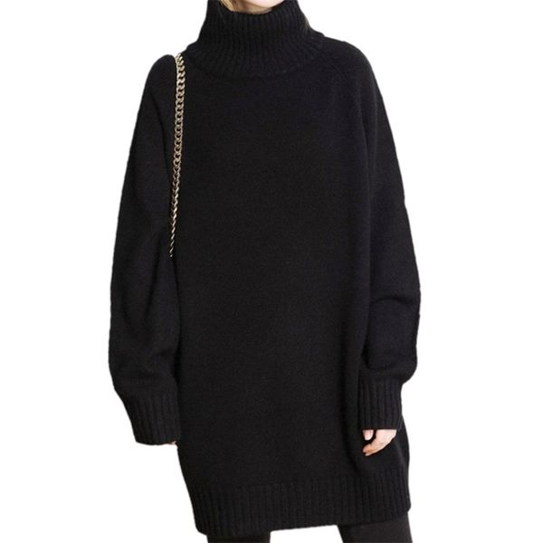 cashmere sweaters women autumn winter turtleneck thick long paragraph wild loose sweater lazy large size knit bottomin jumper 201111, White;black
cashmere sweaters women autumn winter turtleneck thick long paragraph wild loose sweater lazy large size knit bottomin jumper 201111, White;black