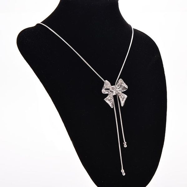 ожерелья подвески для женщин collier femme золотой сплав лук choker colares femininos mujer bijoux, Silver
ожерелья подвески для женщин collier femme золотой сплав лук choker colares femininos mujer bijoux, Silver