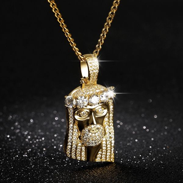 corrente ice out jesus pendant necklace for men gold male chains bling bling cubic zircon religious necklaces hip hop jewelry 201014, Silver
corrente ice out jesus pendant necklace for men gold male chains bling bling cubic zircon religious necklaces hip hop jewelry 201014, Silver