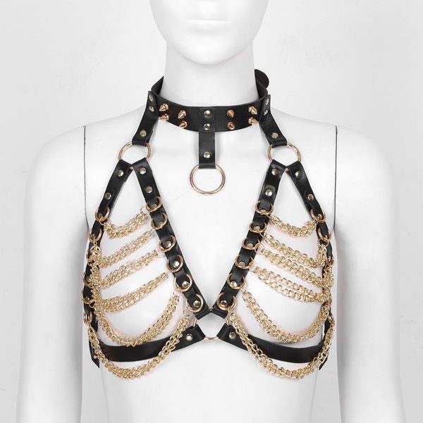 womens o-ring rivet decor metal chain nipples hole sissy faux leather body chest harness belt nightclub rave lingerie clubwear, Red;black
womens o-ring rivet decor metal chain nipples hole sissy faux leather body chest harness belt nightclub rave lingerie clubwear, Red;black