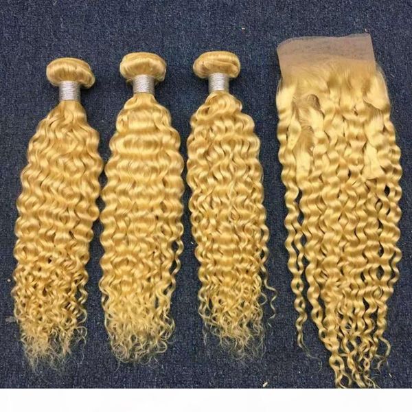 #613 blonde hair weave bundles 3pcs with closure 4pcs lot russian blonde virgin hair wefts kinky curly with 4x4 lace closure large stock, Black;brown
#613 blonde hair weave bundles 3pcs with closure 4pcs lot russian blonde virgin hair wefts kinky curly with 4x4 lace closure large stock, Black;brown