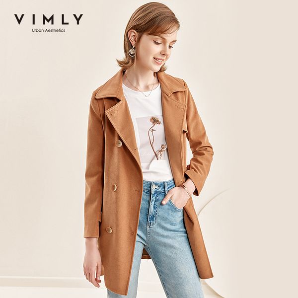 vimly elegant trench coat for women fashion turn down collar solid double breasted autumn overcoat female jackets f1960 1028, Tan;black
vimly elegant trench coat for women fashion turn down collar solid double breasted autumn overcoat female jackets f1960 1028, Tan;black