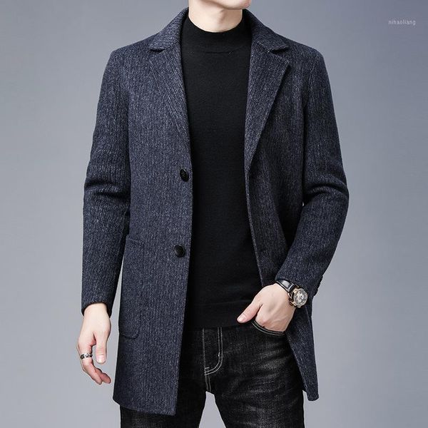 men's trench coats double-sided wool coat male long winter suit will show no dust leisure of 66131, Tan;black
men's trench coats double-sided wool coat male long winter suit will show no dust leisure of 66131, Tan;black