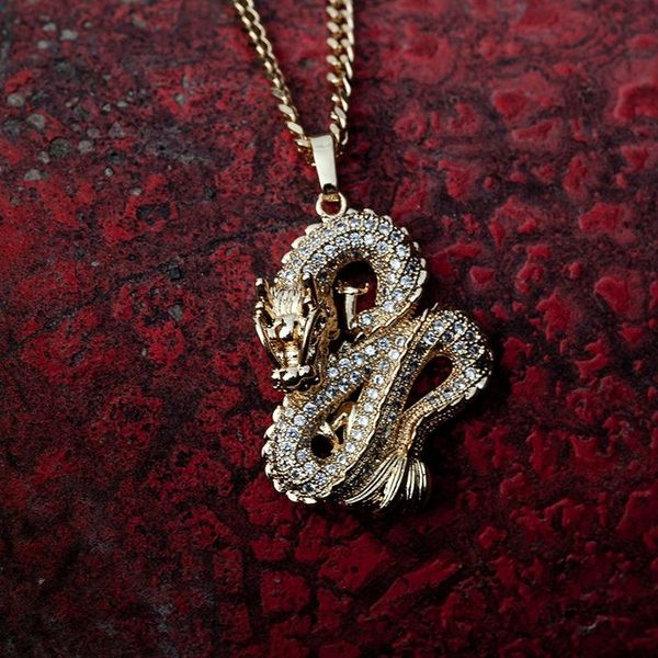 pendant necklaces luxury gold colors zircon dragon for men women iced out tennis chain hip hop jewelry gifts, Silver
pendant necklaces luxury gold colors zircon dragon for men women iced out tennis chain hip hop jewelry gifts, Silver