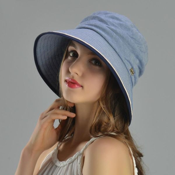 wide brim hats summer women bucket hat female travel outdoor fisherman uv protection sun sunscreen leisure cap lady caps h6667, Blue;gray
wide brim hats summer women bucket hat female travel outdoor fisherman uv protection sun sunscreen leisure cap lady caps h6667, Blue;gray