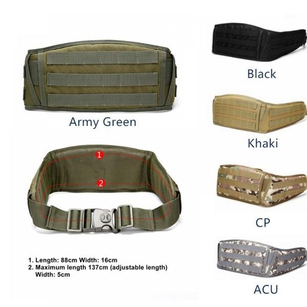 waist support tactical molle army wide belt outdoor sports sing heavy training hunting nylon belts1, Black;gray
waist support tactical molle army wide belt outdoor sports sing heavy training hunting nylon belts1, Black;gray
