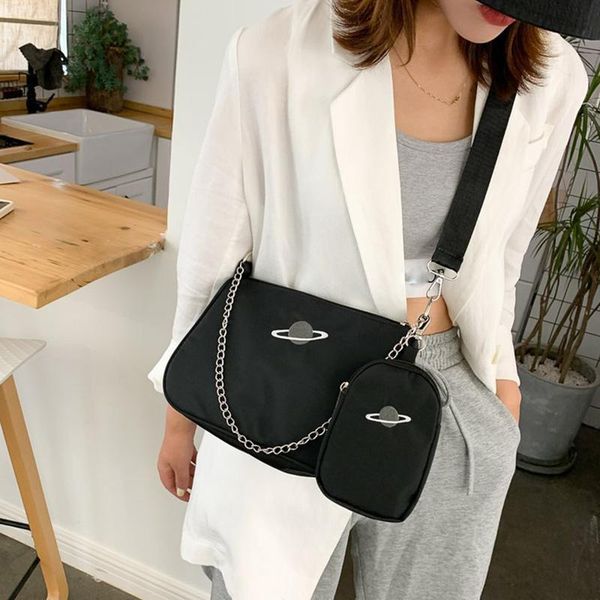 2pcs set nylon shoulder bags women solid color handbag mini underarm crossbody fashion waterproof design female tote bag purse
2pcs set nylon shoulder bags women solid color handbag mini underarm crossbody fashion waterproof design female tote bag purse