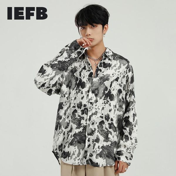 men's casual shirts iefb clothing vintage print spring long sleeve 2021 korean fashion loose design single breast causal, White;black
men's casual shirts iefb clothing vintage print spring long sleeve 2021 korean fashion loose design single breast causal, White;black