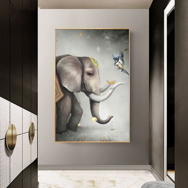 nordic elephant and bird animal art canvas painting posters and print wall art for living room home decor (no frame
nordic elephant and bird animal art canvas painting posters and print wall art for living room home decor (no frame