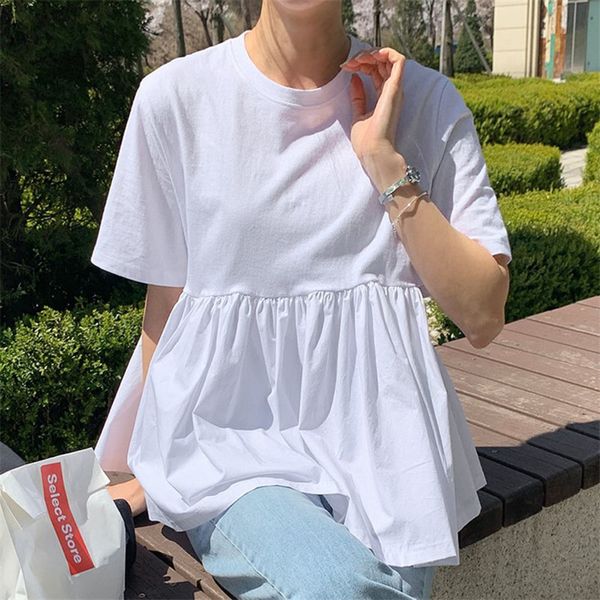 2021 new cute white summer blouse shirt janpan korean high waist pleated loose style femme shirts blouses daily uh1e
2021 new cute white summer blouse shirt janpan korean high waist pleated loose style femme shirts blouses daily uh1e