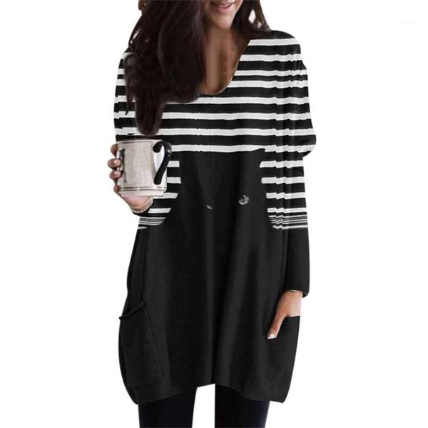 fashionable comfortable autumn winter striped round neck pullover sweatshirt loose long sleeve casual long women -wt1, White
fashionable comfortable autumn winter striped round neck pullover sweatshirt loose long sleeve casual long women -wt1, White