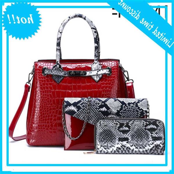 3 styles/set pu leather handbags women large capacity tas mode crocodile pattern shoulder messenger bag a main femme
3 styles/set pu leather handbags women large capacity tas mode crocodile pattern shoulder messenger bag a main femme