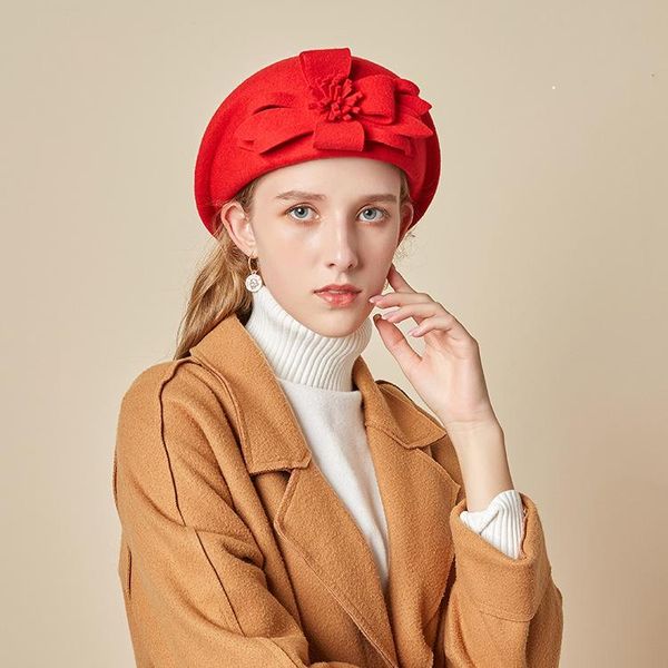 berets hat ladies wool beret european and american temperament flowers fashion all-match boinas para mujer casquette czapka zimowa 2021, Blue;gray
berets hat ladies wool beret european and american temperament flowers fashion all-match boinas para mujer casquette czapka zimowa 2021, Blue;gray