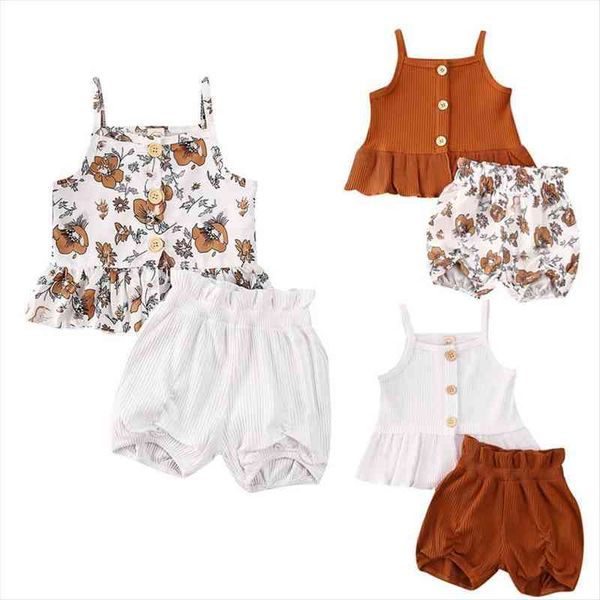 2pcs kids baby girl clothes sets 1-5y knit single breasted sleeveless flower shorts pants outfit set, White
2pcs kids baby girl clothes sets 1-5y knit single breasted sleeveless flower shorts pants outfit set, White