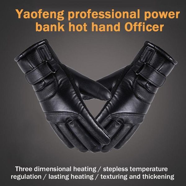 winter waterproof electric windproof riding warm usb charging non-slip pu leather ski heating gloves, Blue;gray 
winter waterproof electric windproof riding warm usb charging non-slip pu leather ski heating gloves, Blue;gray