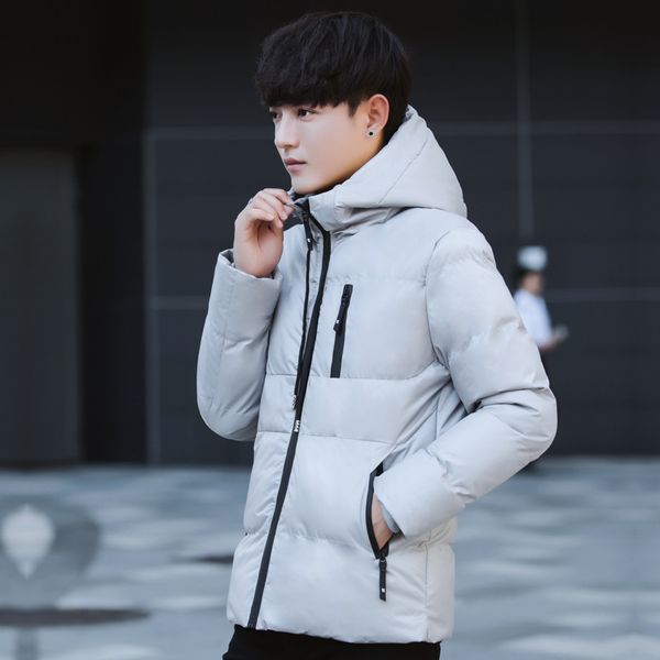2020 winter new style men's cotton-padded coat korean-style trend slim fit solid color hooded cotton youth casual cott, Black
2020 winter new style men's cotton-padded coat korean-style trend slim fit solid color hooded cotton youth casual cott, Black
