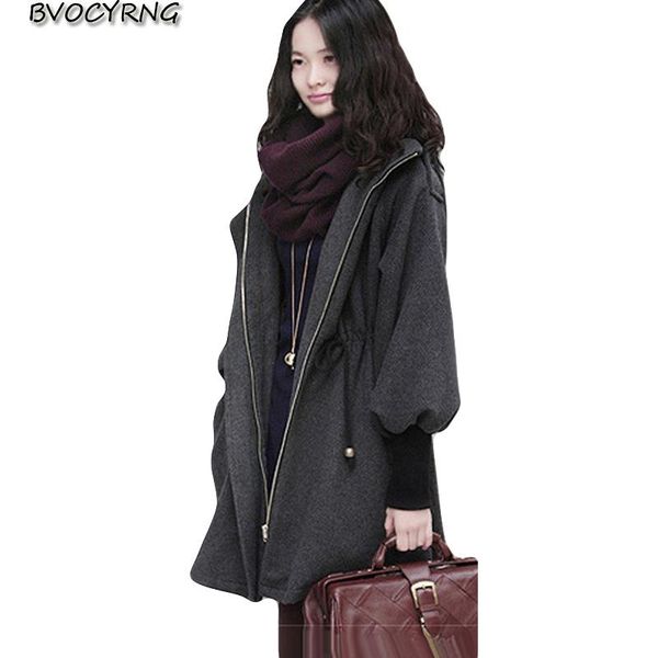 new fashion plus size women's jacket autumn and winter woolen coats hooded thick cotton winter woolen coat female wool parka, Black
new fashion plus size women's jacket autumn and winter woolen coats hooded thick cotton winter woolen coat female wool parka, Black