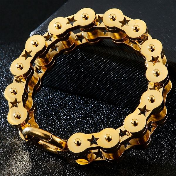 18mm wide men's motorcycle chain bracelet for men heavy stainless steel mens bracelets massive biker jewelry male dropshipping y201007, Golden;silver
18mm wide men's motorcycle chain bracelet for men heavy stainless steel mens bracelets massive biker jewelry male dropshipping y201007, Golden;silver