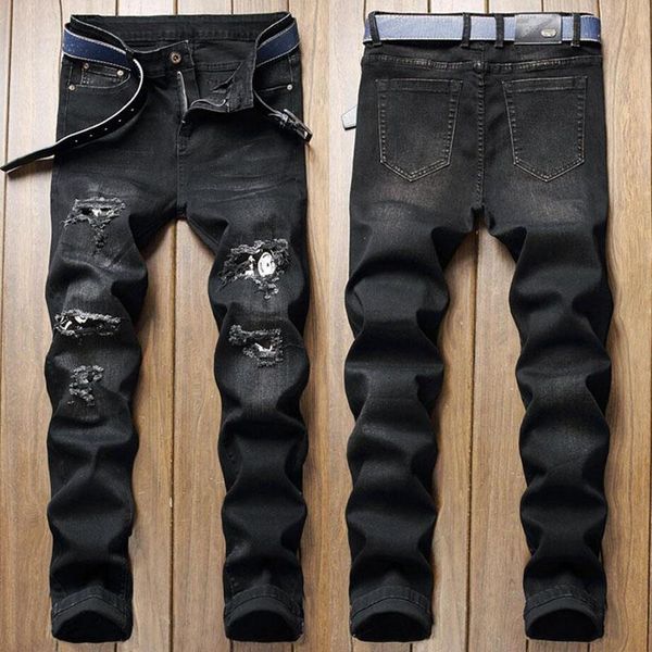 новые мода мужские джинсы узкие рваные джинсы эластичный pant стрейч изношенные длинные брюки мужчин, Blue
новые мода мужские джинсы узкие рваные джинсы эластичный pant стрейч изношенные длинные брюки мужчин, Blue