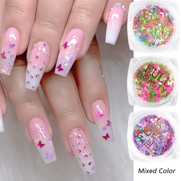 nail art decorations 12 color laser aurora butterfly sequins 3d decoration accessories diy japanese charm, Silver;gold
nail art decorations 12 color laser aurora butterfly sequins 3d decoration accessories diy japanese charm, Silver;gold