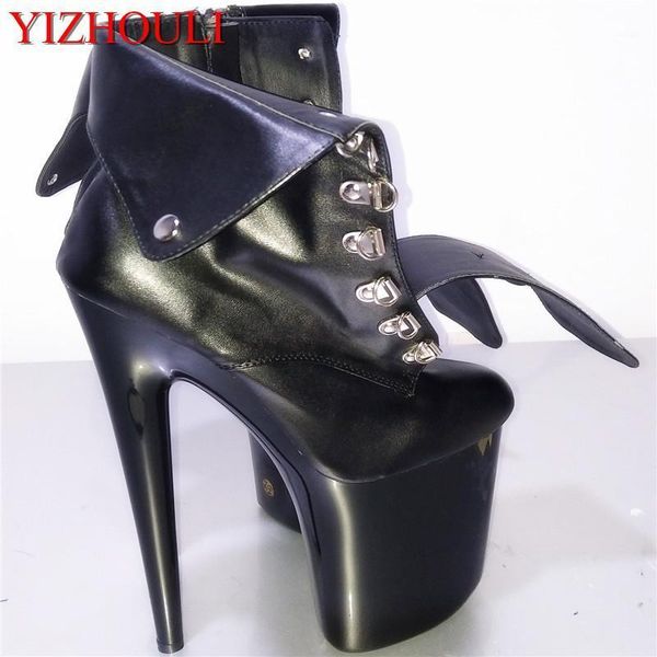 boots 17-18-20 cm high heels, female leather boots, platform back zipper strap ladies' ankle boots1, Black
boots 17-18-20 cm high heels, female leather boots, platform back zipper strap ladies' ankle boots1, Black