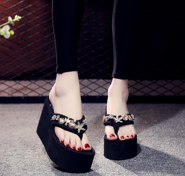 summer sandals women sandals new platform rhinestone shoes outdoor beach slippers rubber bottom non-slip flip flop women hy376, Black
summer sandals women sandals new platform rhinestone shoes outdoor beach slippers rubber bottom non-slip flip flop women hy376, Black