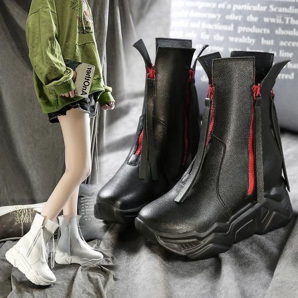 womens round toe tassels zipper ankle boots wedge hidden high heel pu leather shoes motorcycle black white sondr 20201
womens round toe tassels zipper ankle boots wedge hidden high heel pu leather shoes motorcycle black white sondr 20201