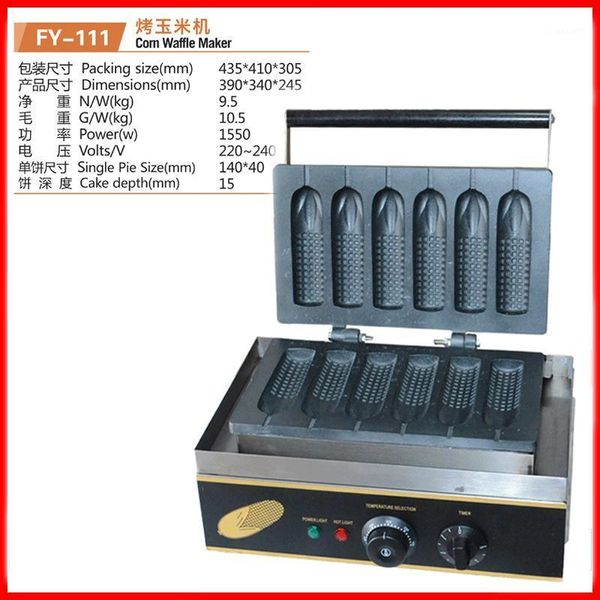 bread makers 110/220v commercial 6pcs corn waffle machine 140*40mm size maker non-stick shape lolly eu/au/uk/us1
bread makers 110/220v commercial 6pcs corn waffle machine 140*40mm size maker non-stick shape lolly eu/au/uk/us1