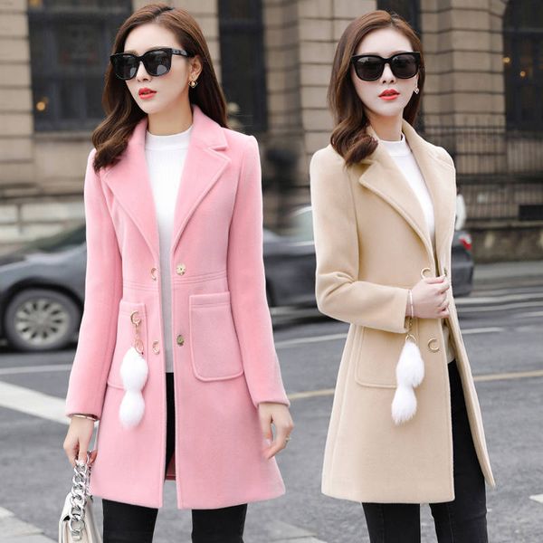 spring and autumn with/no accessories slim winter wool oversize coat for women woolen coatsx1020, Black
spring and autumn with/no accessories slim winter wool oversize coat for women woolen coatsx1020, Black