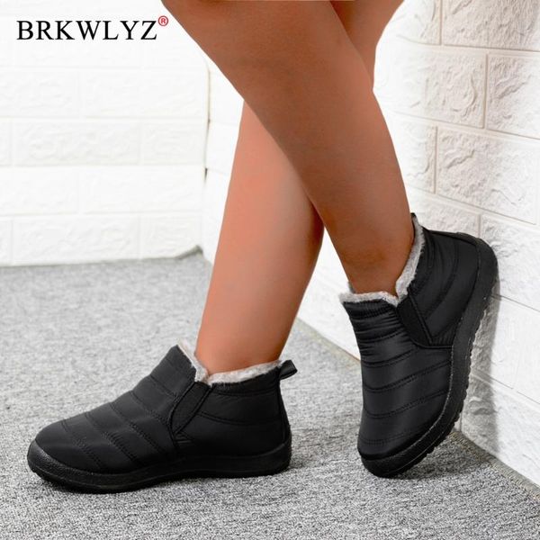 snow boots women shoes 2020 waterproof warm plush fur ankle boots winter female slip on flat casual shoes ultralight footwear, Black
snow boots women shoes 2020 waterproof warm plush fur ankle boots winter female slip on flat casual shoes ultralight footwear, Black