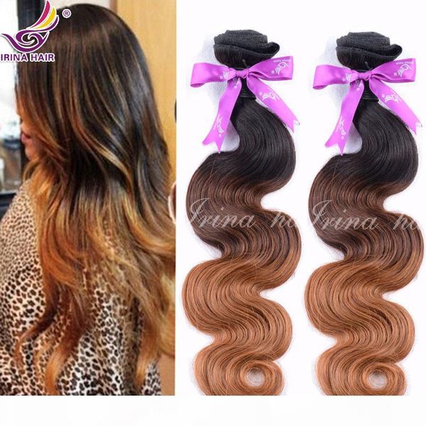 7a quality irina hair product 3 bundles brazilian virgin hair weaving three tone ombre color peruvian virgin hair body wave 3 tone 1b 4 30, Black
7a quality irina hair product 3 bundles brazilian virgin hair weaving three tone ombre color peruvian virgin hair body wave 3 tone 1b 4 30, Black