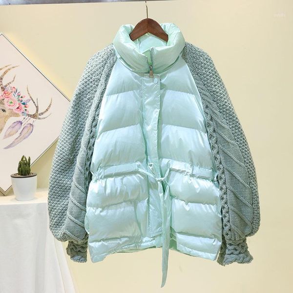 winter jacket women new fashion women knitted sleeve patchwork down cotton coat zipper loose short outwear female overcoat1, Black
winter jacket women new fashion women knitted sleeve patchwork down cotton coat zipper loose short outwear female overcoat1, Black