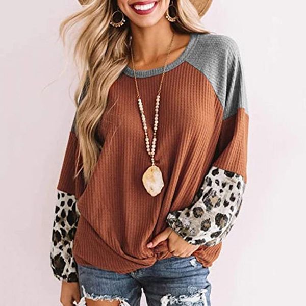 fashion leopard knitted blouse shirt comfortable waffle casual autumn ladies female women long sleeve blusas pullover1, White
fashion leopard knitted blouse shirt comfortable waffle casual autumn ladies female women long sleeve blusas pullover1, White