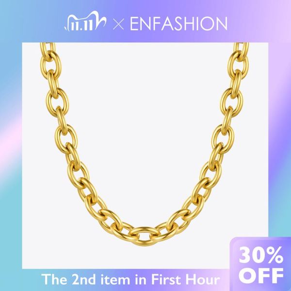 chains enfashion link chunky necklace for women chain choker gold color stainless steel 2021 fashion jewelry party collares p203122, Silver
chains enfashion link chunky necklace for women chain choker gold color stainless steel 2021 fashion jewelry party collares p203122, Silver