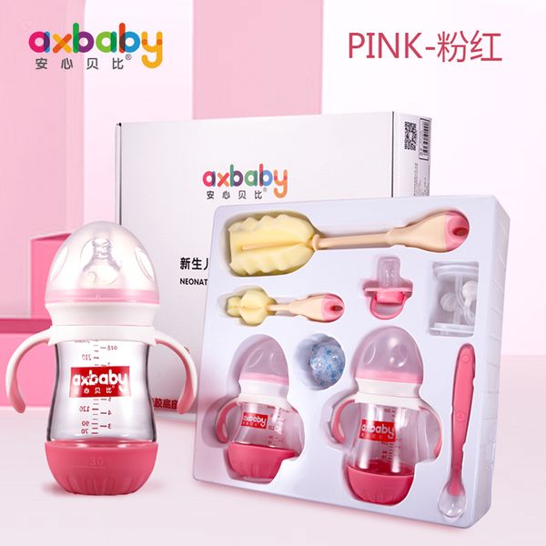 newborn baby glass bottle set gift box, temperature-sensitive, drop-proof, wide-caliber small pacifier with straw 0-6 months
newborn baby glass bottle set gift box, temperature-sensitive, drop-proof, wide-caliber small pacifier with straw 0-6 months