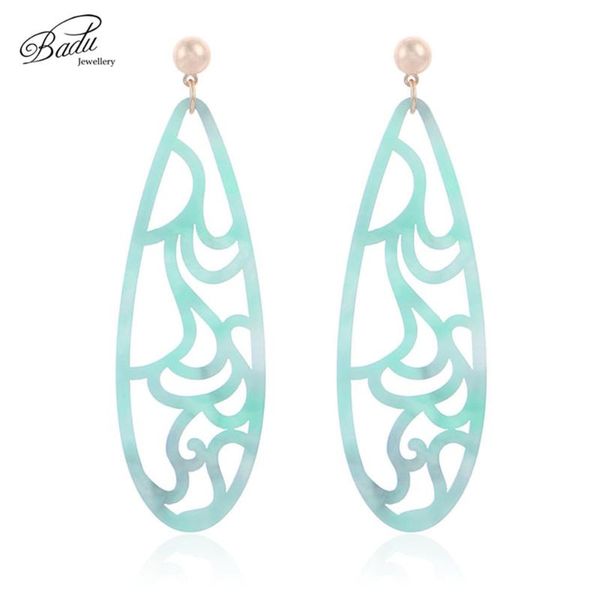 badu green acetic acid earring big long oval pendant carved acrylic earrings for women bohemian jewelry gift for girls, Silver
badu green acetic acid earring big long oval pendant carved acrylic earrings for women bohemian jewelry gift for girls, Silver