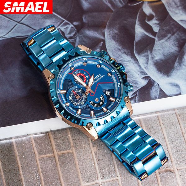 smael smer multi function watch business dress outdoor sports waterproof timing quartz watch steel belt men's watch, Slivery;brown
smael smer multi function watch business dress outdoor sports waterproof timing quartz watch steel belt men's watch, Slivery;brown